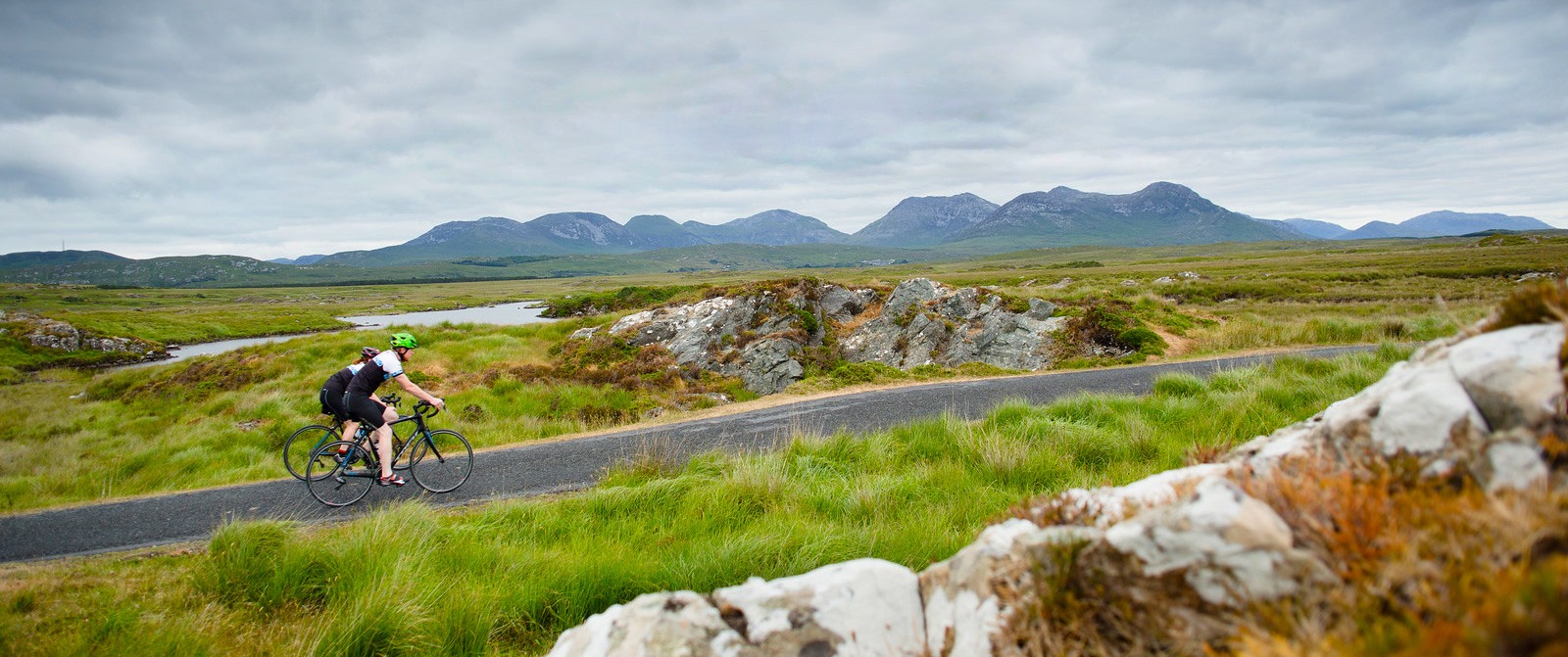 Ride through the rolling, green Mayo countryside