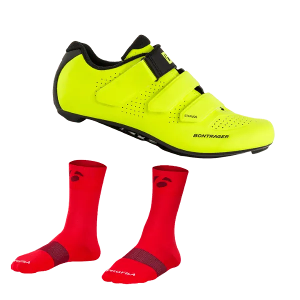 Bontrager Starvos Road Shoes and Race Socks
