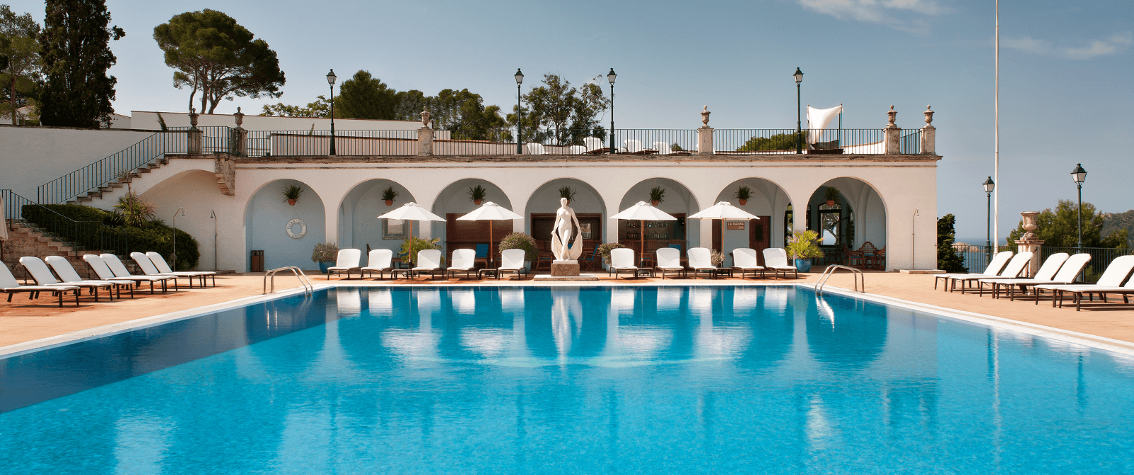 The pool at Hotel La Gavina