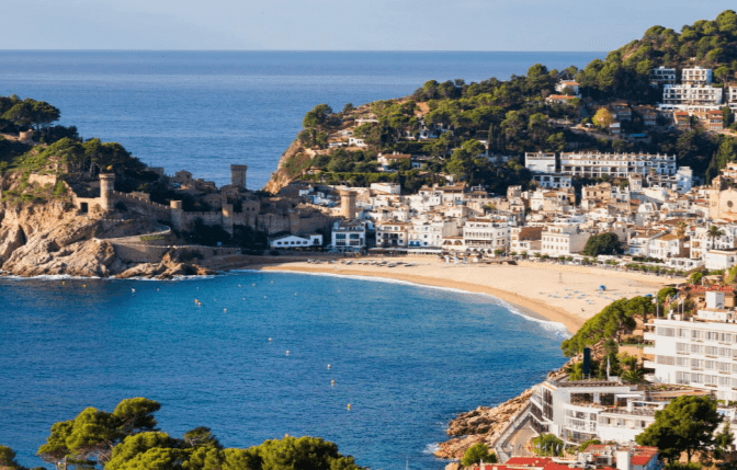 Costa brava coast line