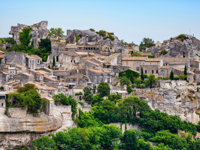 The village of Baux-les-Provence