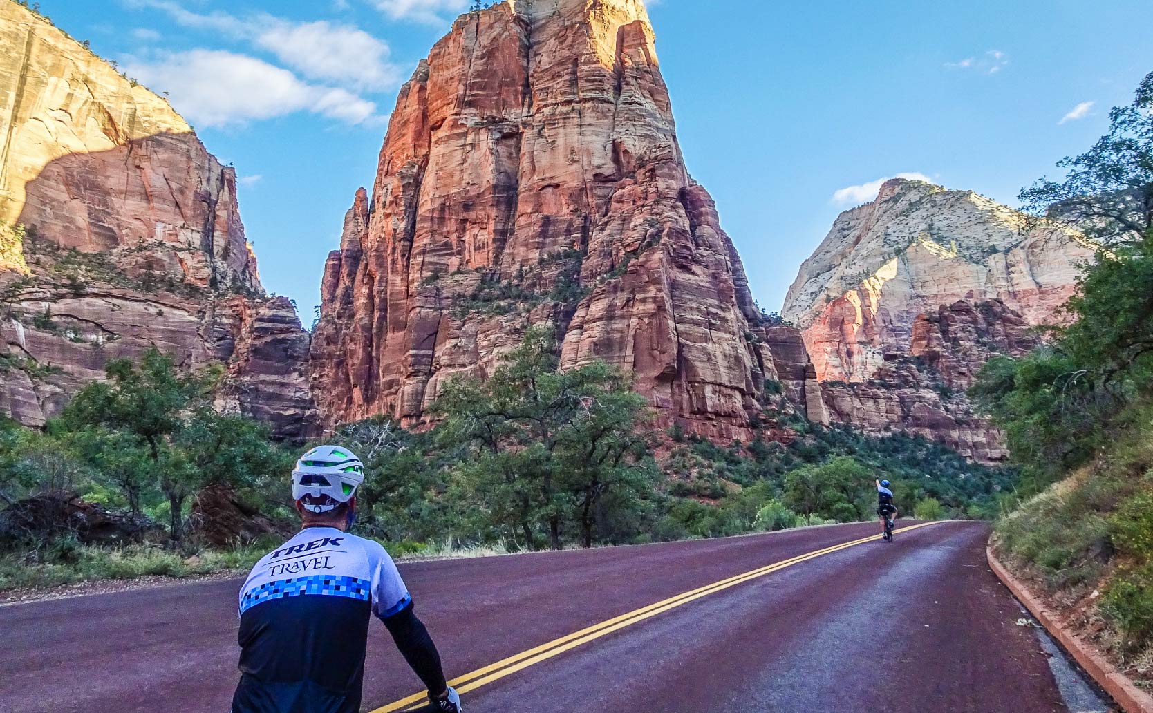 Ride among the towering red rock cliffs of Zion