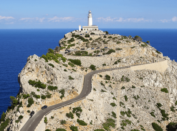 Formentor Peninsula Lighthouse in Mallorca Spain