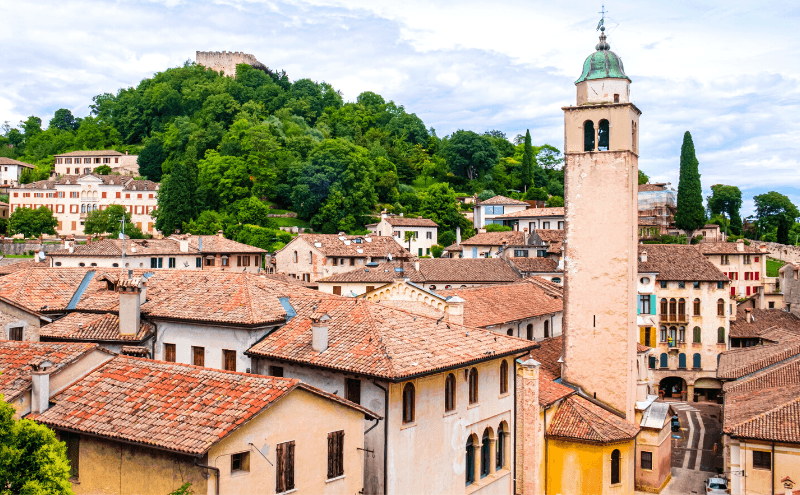 Rooftops of Italian village