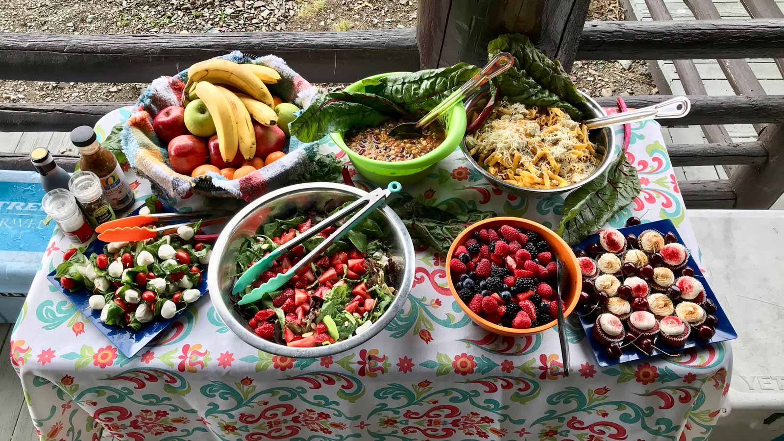 Picnic lunch at Glacier National Park