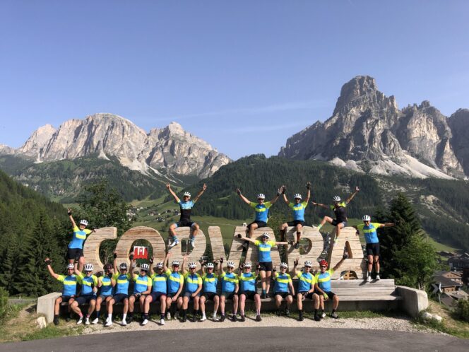 CLD:group shot with Corvara sign