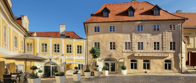 Stay at the beautiful Hotel Bellevue on the Prague to Vienna bike tour