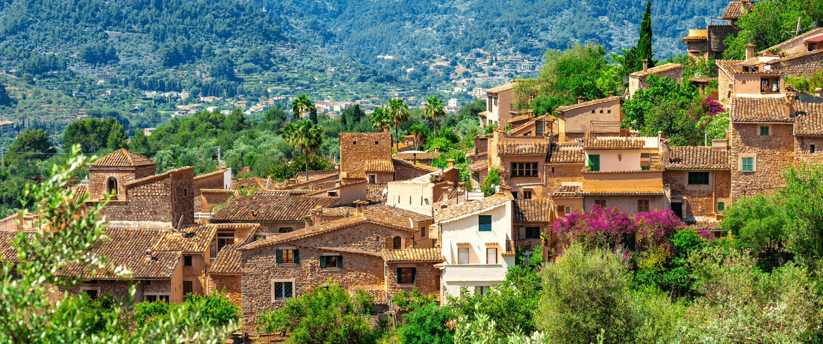 Ride through the villages of Puigpunyent and Valldemossa