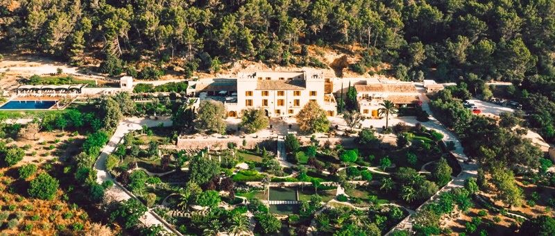 An airview of Hotel Castel son Claret