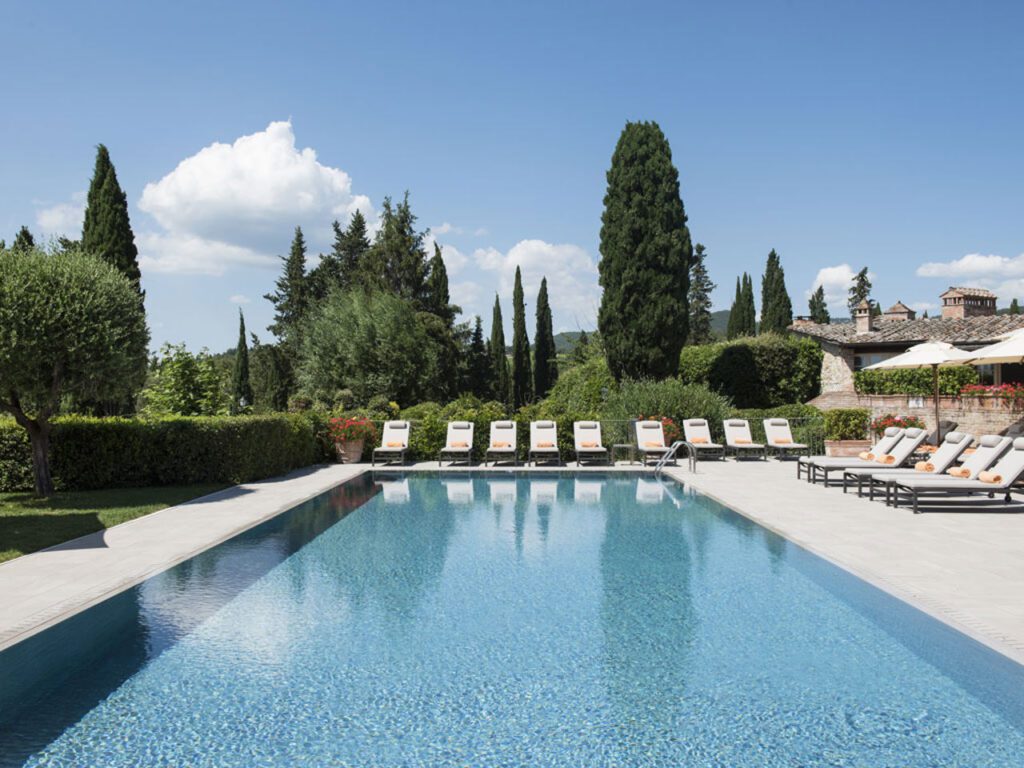 Borgo San Felice hotel pool area