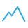 light blue two peak mountain icon