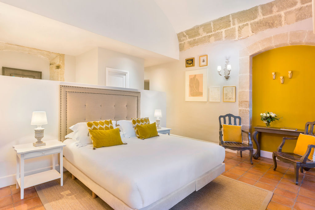 A room at hotel Château de Mazan