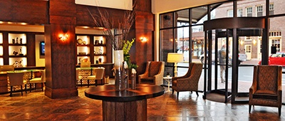 The Lobby of the Oxford Hotel in Bend, Oregon