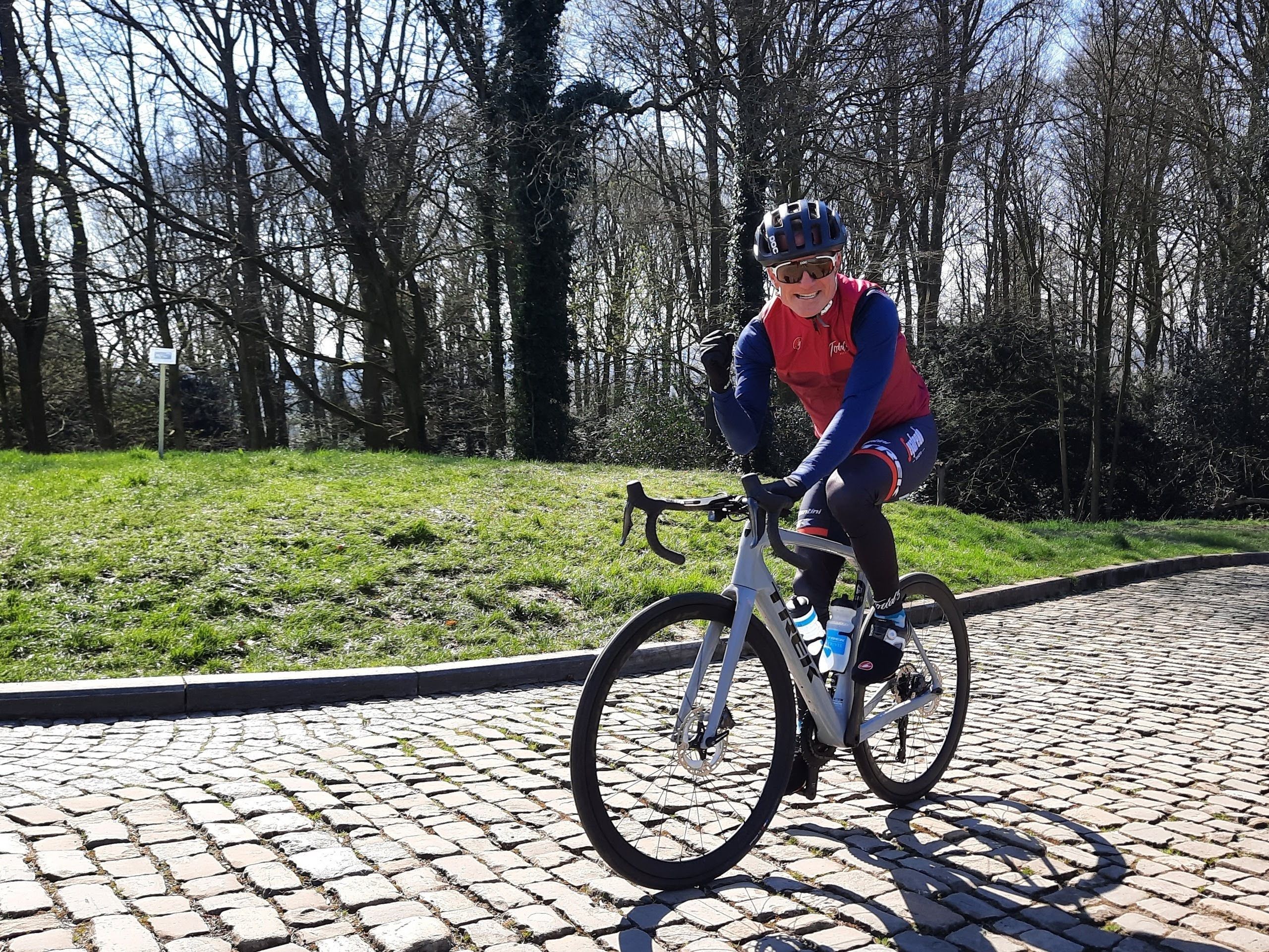 Cyclist on a bike