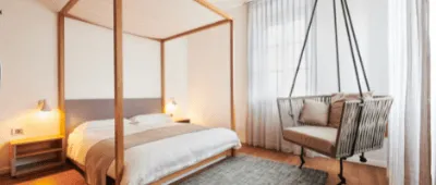 Hotel Room with bed