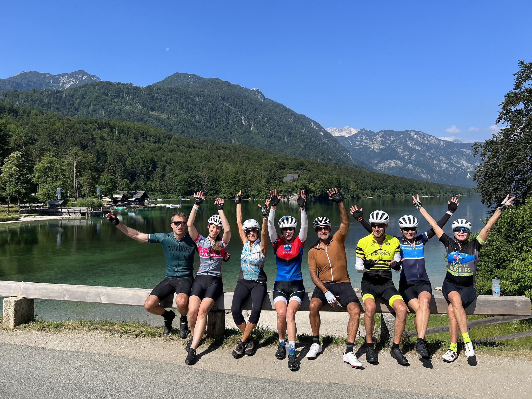 Stunning blue-green waters of Lake Bohinj