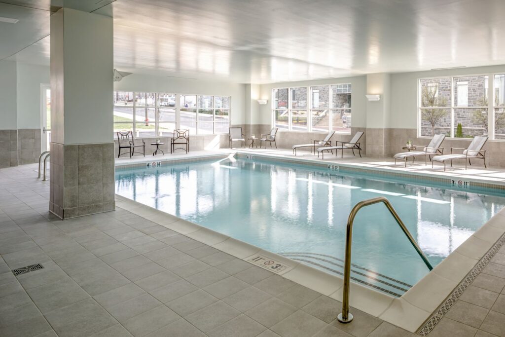 Saltwater pool inside Hotel Madison