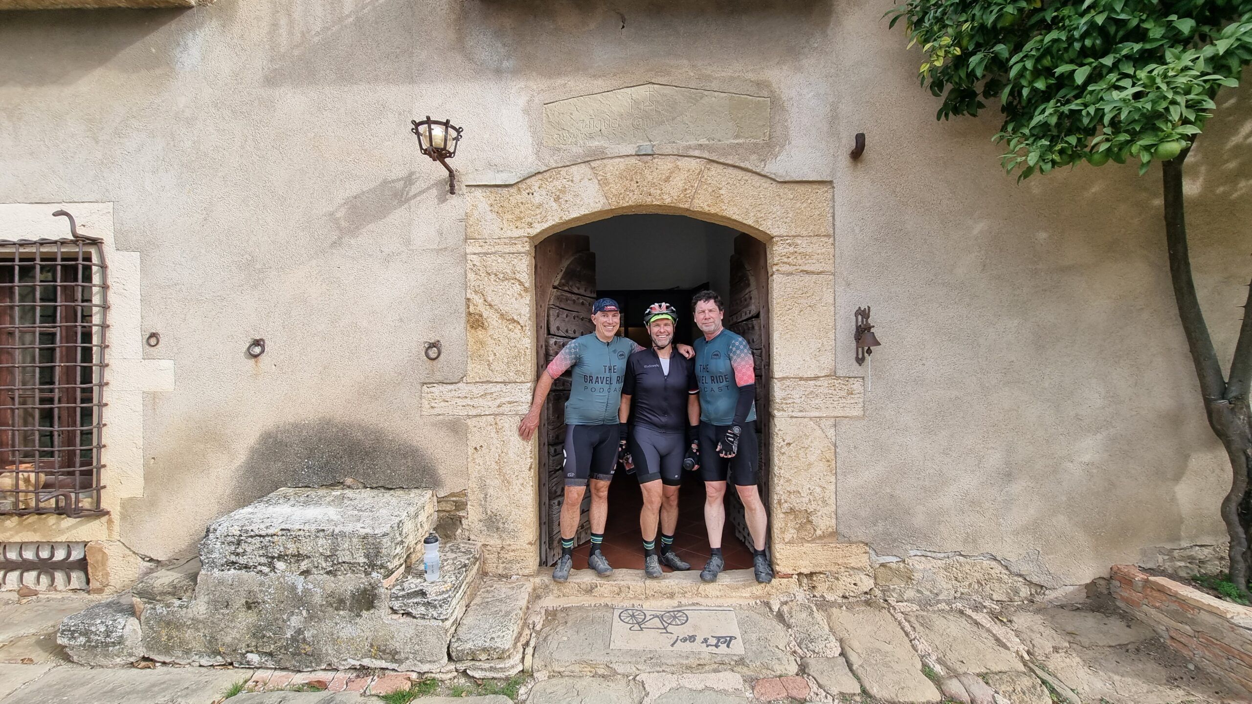 A group of people smiling for a camera in Girona Spain