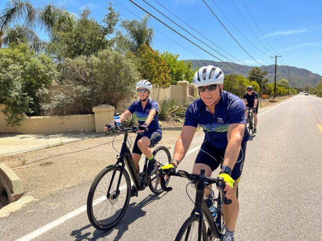 Two bikers in Santa Barbara