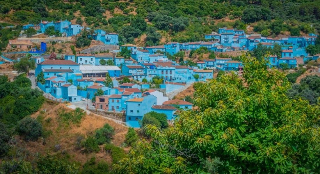 Visit the unique blue village of Júzcar