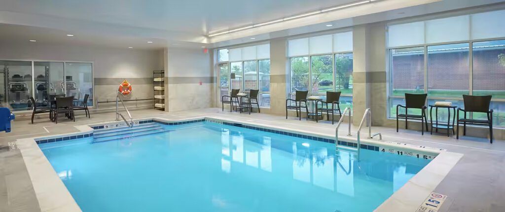 Indoor pool at Hilton Garden Inn Corning