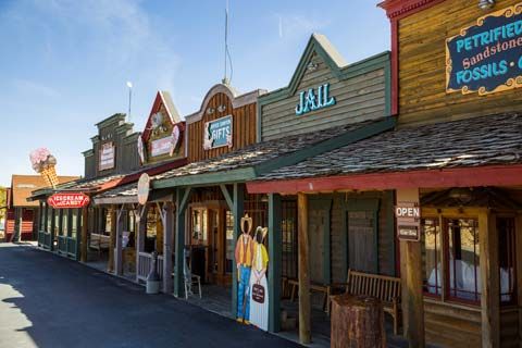 Old buildings in Bryce Canyon