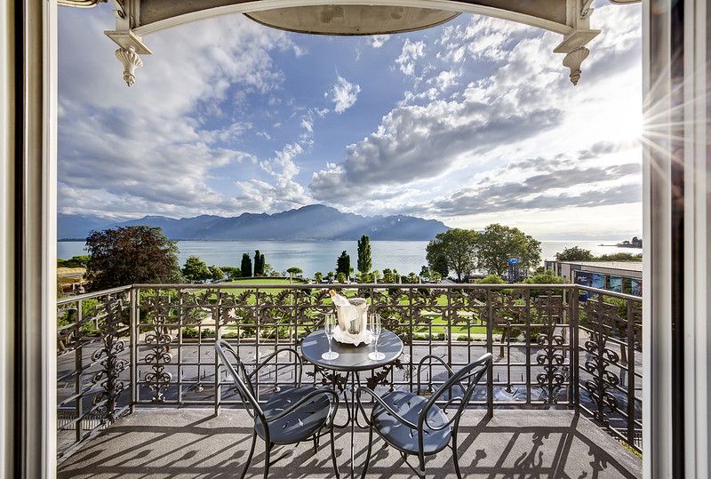 Terrace with lake view