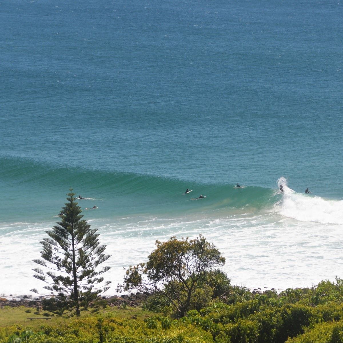 The world-famous surf breaks in Lennox Head