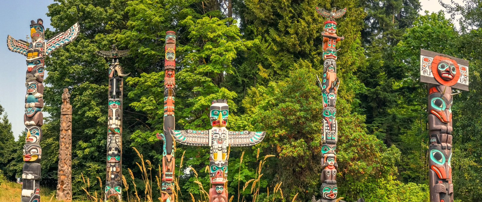 Totems in Stanley Park