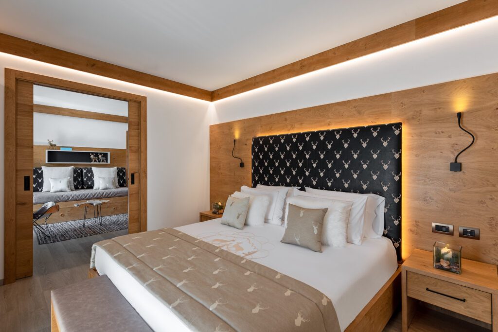 Double bedroom at Hotel Brunet