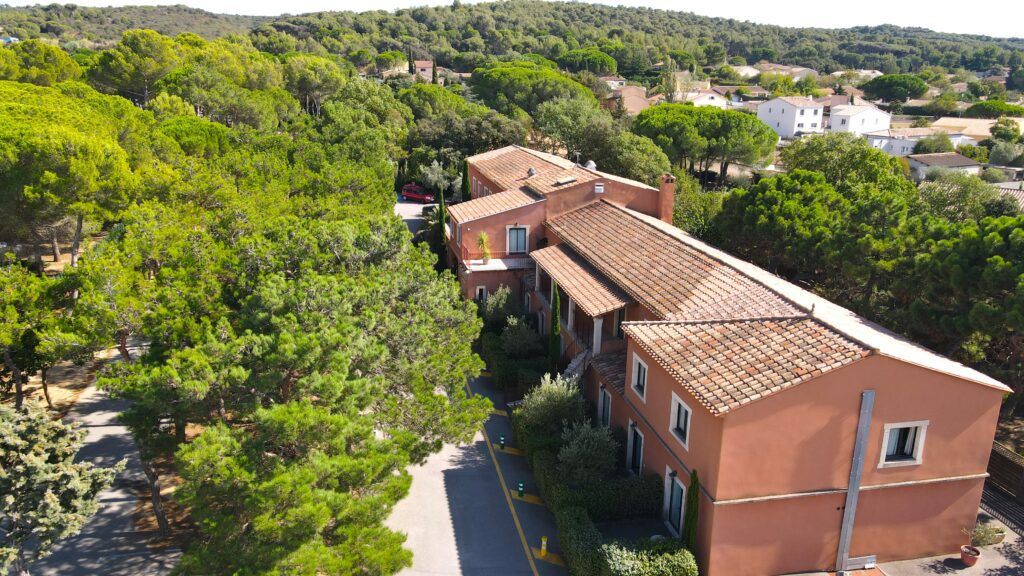 Aerial view of Hotel du Mas