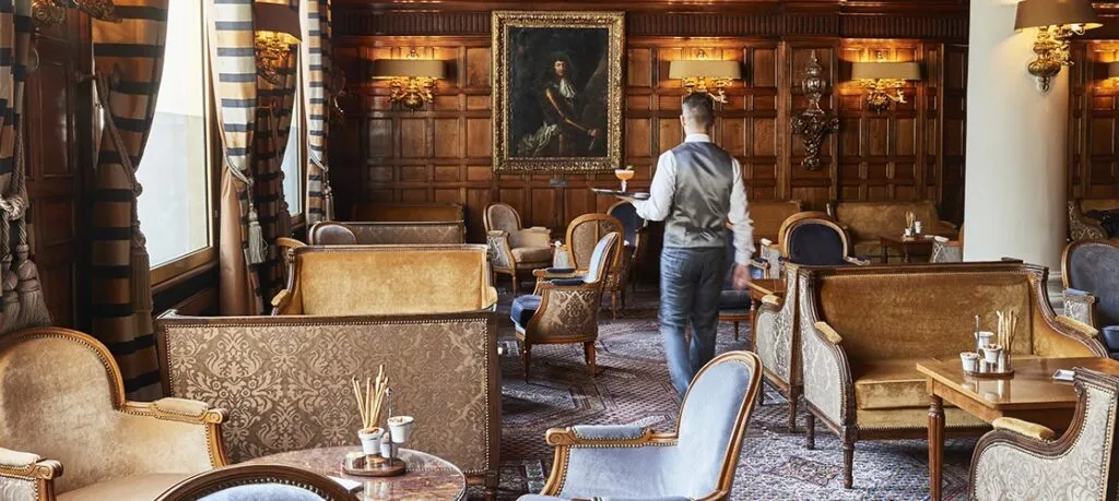 Lounge bar of Negresco hotel.