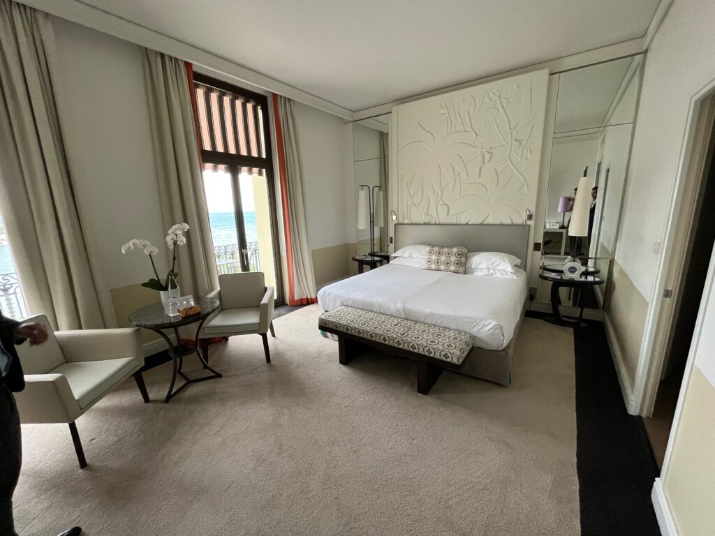 Large double bedroom at the hotel Royal Riviera