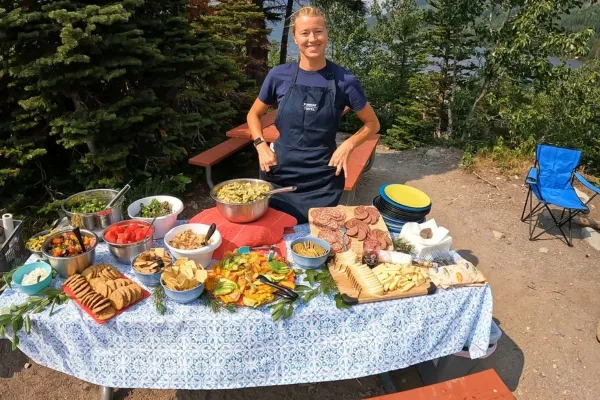 Gourmet picnic in East Glacier