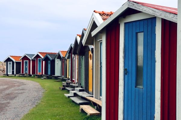 Fishing booths in Norrbro