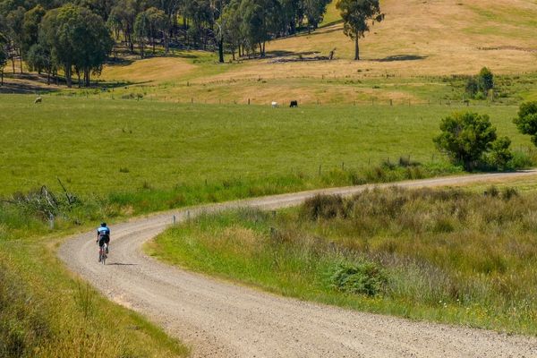 Experience champagne gravel along the rolling farmland