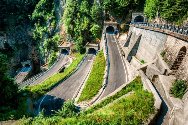 The climb to Passo San Boldo