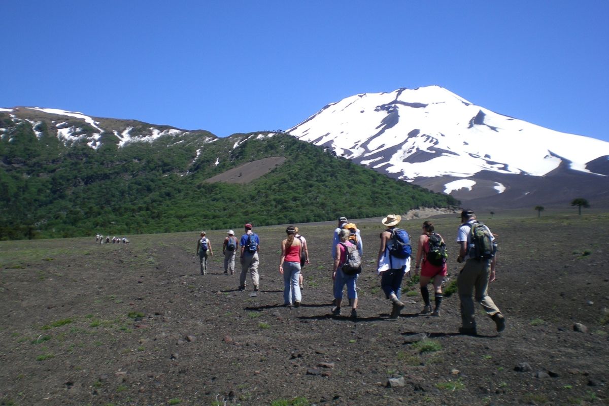 Crater rim with Andean views