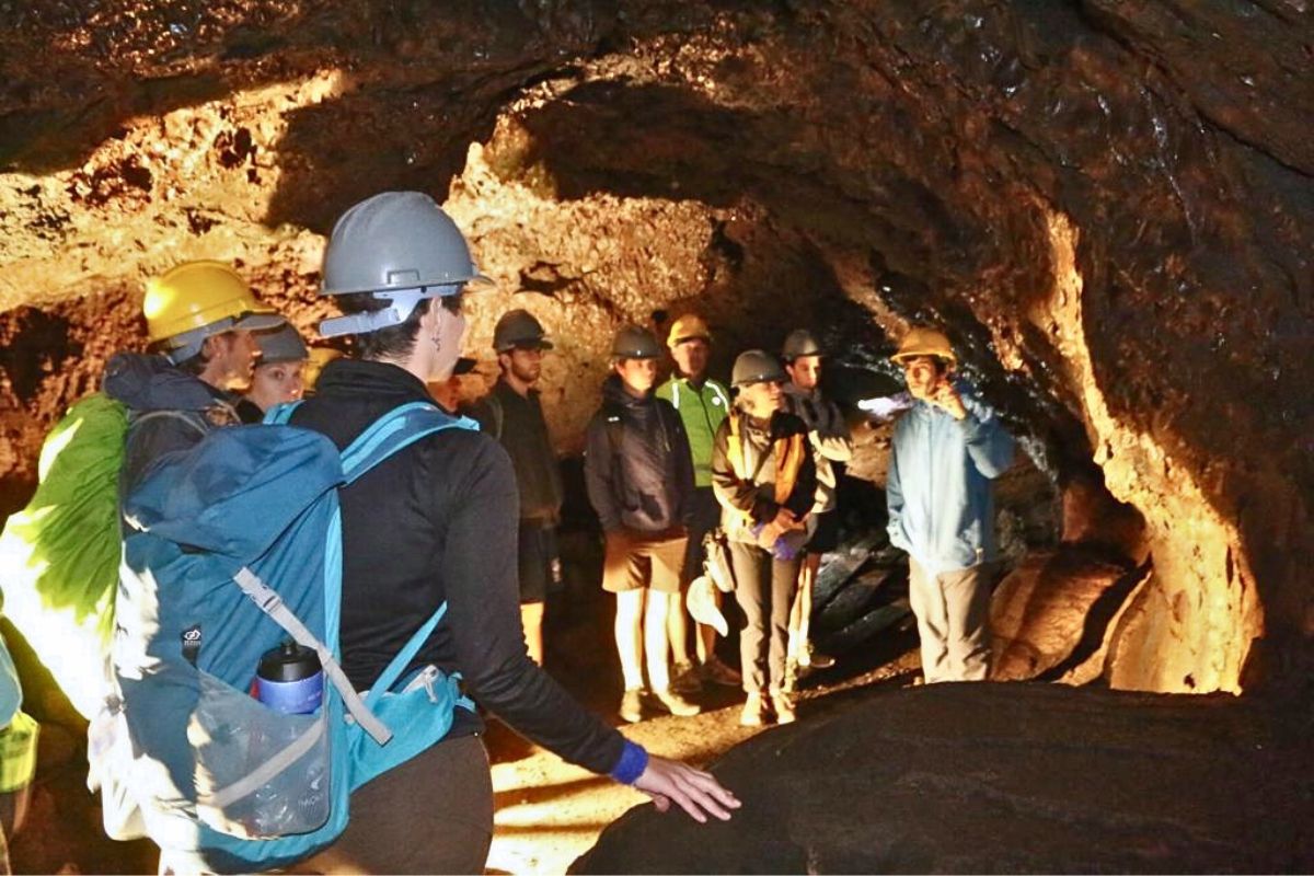Explore Villarrica volcano's lava tubes