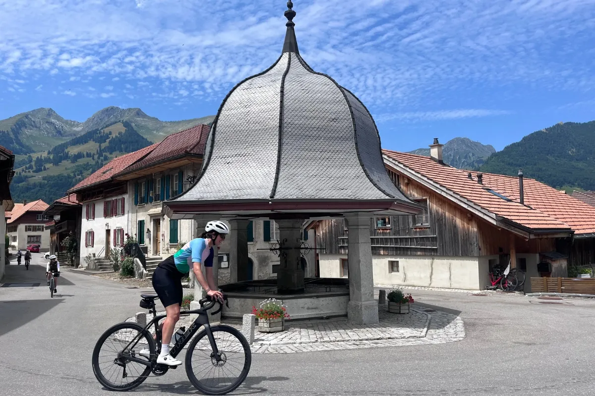 The medieval streets of Gruyères