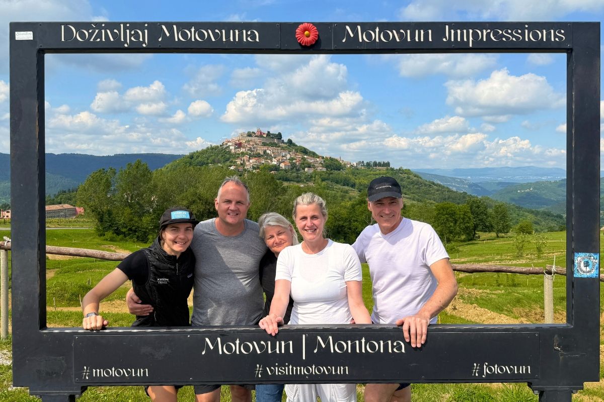 The hilltop fortress town of Motovun