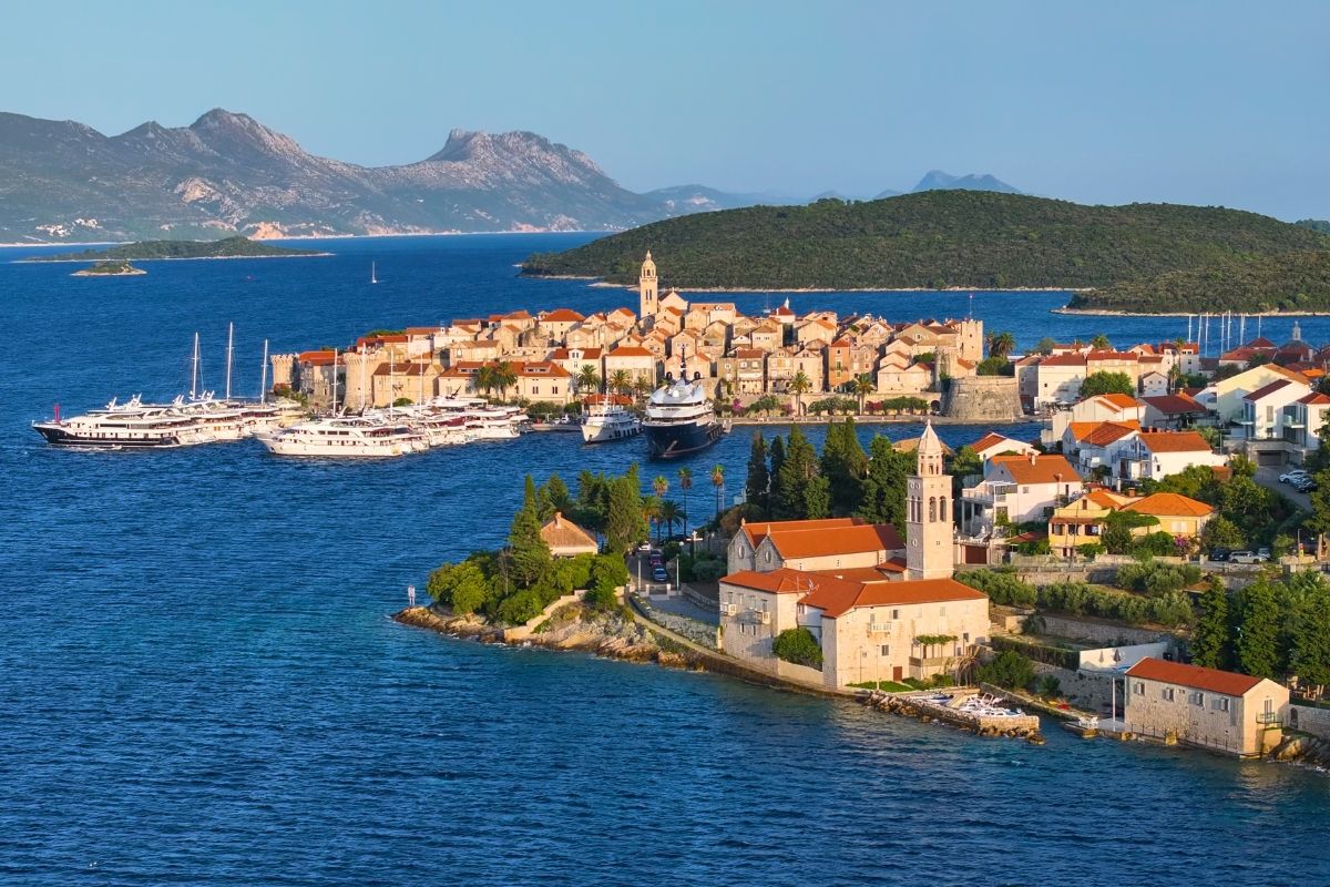 Medieval walled city of Korčula
