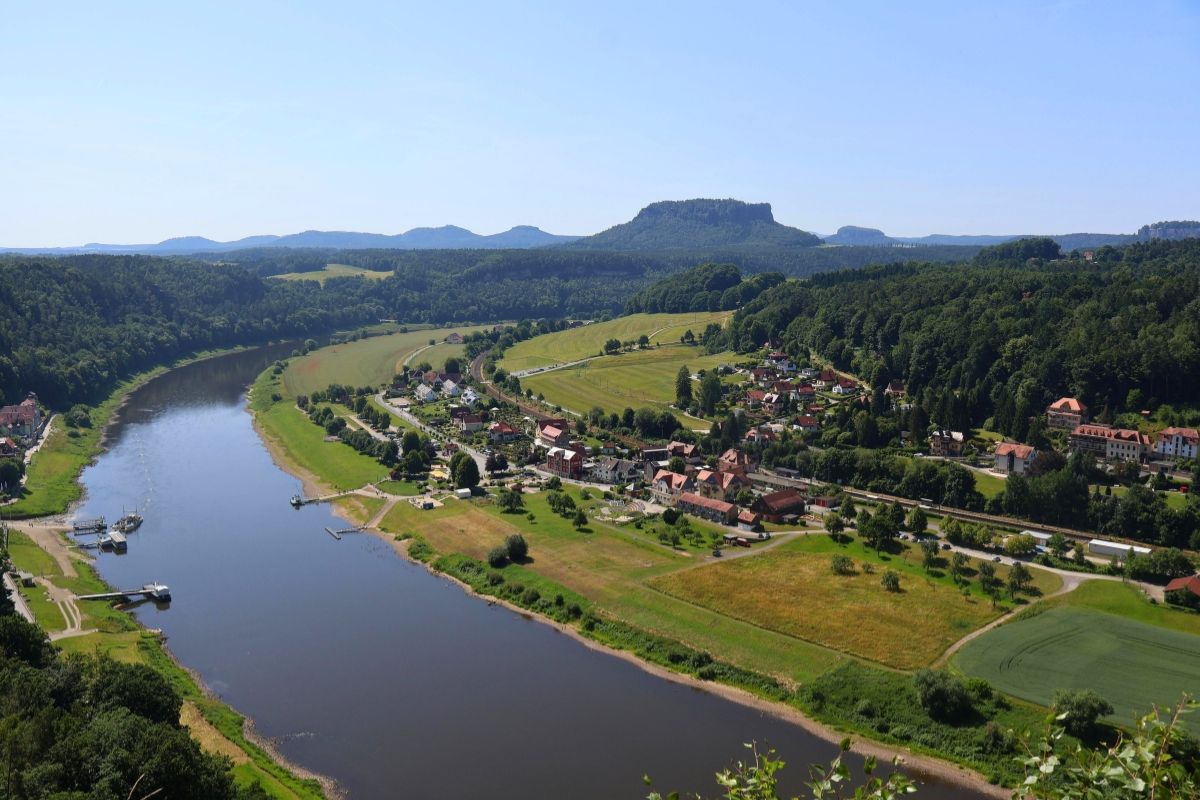 First sight of the Elbe River