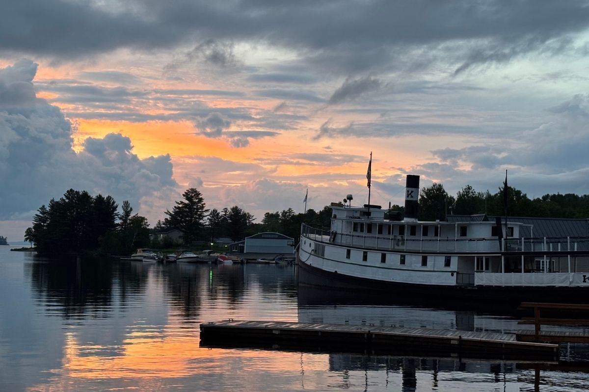 Sunset over Moosehead Lake 